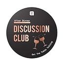 Talking Tables Discussion Club Conversation Game with Thought-Provoking Question Cards | for After Dinner, Gifts for Him or Her, Stocking Filler, Date Night,Black,After-Discuss