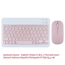 For iPad Air 5 4 Pro 11 Bluetooth Wireless Keyboard and Mouse Russian Korean Hebrew Spanish For