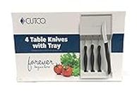 Cutco 4 Table Knives with Tray