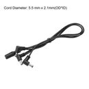 1 to 3 Way Daisy Chain Cable Guitar Effect Pedal Power Supply Splitter Cable - Black
