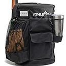 Athletico Baseball Bucket Cover Organizer - Baseball Bucket Bag with Padded Seat (Black)
