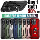 For iPhone 15 Pro Max 14 13 12 11 Plus Shockproof Case Kickstand Ring Magnetic