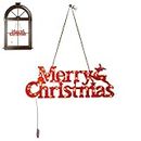 Hods Merry Christmas Lighted Sign - Outdoor Wreath Yard Christmas Tree Decorations Hanging Decor - Christmas Tree Wreath Decorations Accessories Hanging Ornaments, Christmas Decor Lights for Home