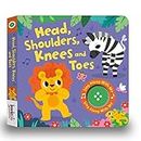 Bookoli - Heads Shoulders Knees and Toes Musical Book - Sing Along Nursery Rhymes - Kids Musical Book with Sound Button - Perfect Gift for Children - Board Book