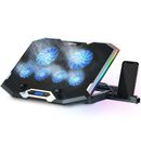 Topmate C11 RGB Laptop Cooling Pad Gaming Cooler Fans for 11-17.3" Laptop