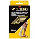 FUTURO Open Toe/Open Heel Knee Length Stocking, Firm Compression (20-30 mm/Hg), For Standing or Sitting All Day, Beige, Large, Unisex, 1 Stocking