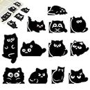 Vyuwast Magnetic Bookmarks - 12 Pcs Cute Animal Bookmark Cat Magnet Page Markers Gift for Cat Lovers Book Markers Clip Set for Kids Women Teachers Students School Home Office Supplies