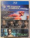 BRAND NEW SEALED DC Starter Pack The Flash / Gotham / Arrow Blu Ray Season One