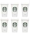 STARBUCKS Reusable Recyclable Grande 16 OZ Plastic Travel To Go Coffee Cups BPA Free (6pcs)