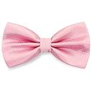 SYAYA Pre-Tied Plaid Pattern Bow Tie For Men or Women, Formal Tuxedo Bowties For Wedding Party Necktie or Business M-M-B2T (Pink)