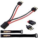 Hobbypark RC Battery Harness Parallel Connection Adapter Connector Cable Wire Adapter for Traxxas TRX fit Slash / Rustler / Stampede / Bandit / E Revo, Replacement of 3064