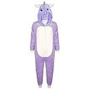 A2Z 4 Kids Licorne Onesie pour Enfants Super Doux Pyjamas Confortable - E.Soft Unicorn Purple 7-8