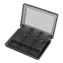 Storage Box for Nintendo 3DS/DSL/DSI/LL Games, Game Case Box, Storage Case for 22 Games, 2 Memory Cards and 2 Pens (Black)