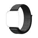 CellFAther® Soft Nylon Band Straps compatible for Fitbit Versa/Versa 2 /Versa SE/Versa Lite (Spider Black) (Watch Not Included)
