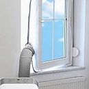 AirLock Window Seal, Air Conditioning, 400 cm, Outlet for Mobile Air Conditioners and Exhaust Air Tumble Dryers, for Windows, Roof Windows and Tilting Windows