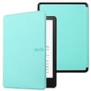 MOKASE Case for 6.8" Kindle Paperwhite (11th Generation 2021), PU Leather Magnetic Cover with Smart Wake/Sleep for 6.8" Kindle Paperwhite & Signature Edition & Kids E-Reader 2021, Mint