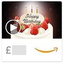 Amazon.co.uk eGift Card -Birthday Cake Virtual Gift Wrap -Email - animation