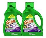 Gain + Aroma Boost Laundry Detergent Liquid Soap, Moonlight Breeze Scent, 45 Loads, 3.84L, Pack of 2, HE Compatible