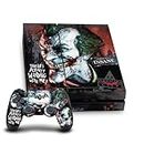 Head Case Designs Officially Licensed Batman Arkham City Joker Wrong With Me Graphics Vinyl Sticker Gaming Skin Decal Compatible With Sony PlayStation 4 PS4 Console and DualShock 4 Controller Bundle