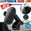 Automatic Clamping Wireless Car Charger Mount Air Vent Phone Holder Charging 15W