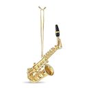 Brass Saxophone Musical Music Instrument Christmas Holiday Ornament
