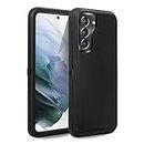 Anloes Defender Case for Samsung Galaxy S21 FE 5G, Galaxy S21 FE 5G Phone Case Heavy Duty Shockproof Dustproof 3 in 1 Rugged Protective Bumper Cover for S21 FE 5G Black(Without Screen Protector)