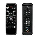 XRT301 3D Keyboard Remote Control Compatible with Vizio Smart TV with Netflix & Vudu Keys