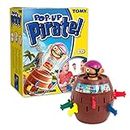 TOMY Offizielles Kinderspiel "Pop Up Pirate", Hochwertiges Aktionsspiel für die Familie, Piratenspiel zur Verfeinerung der Geschicklichkeit Ihres Kindes, Popup Spiel, 4+