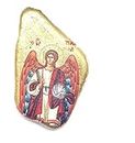 DELL'ARTE Religious Articles, Magnet Icon Archangel Michael on Stone