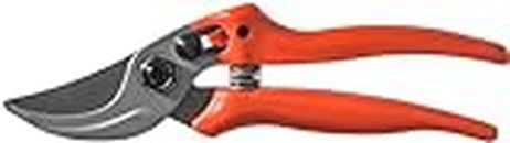Original LÖWE 14 Bypass pruner 14.104 with sharp carbon steel blades - sturdy gardening pruners with non-stick coating for right-handers for cutting roses, twigs, branches, and cut flowers