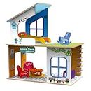 Webby DIY Greece Street Wooden Doll House for Girls and Boys