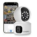 Conbre Duo 4G 3MP Dual Lens SIM Based Wireless Smart CCTV Camera | Ultra HD View | Double Side View | Two Way Talk | Motion Detection | Night Vision |Support Upto 128gb sd Card
