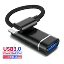 8-poliges USB 3 0 otg Adapter kabel für iPhone 14 13 12 11 pro max xs xr 7 8 iPad für iOS 13 oben