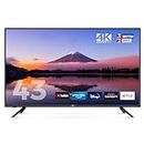 Cello C43RTS 43inch Smart TV 4K Ultra HD LED, Made in UK, FREEVIEW DVB-T2 HD: Prime Video, Netflix, YouTube, Disney+ & Catch Up TV Apps, 3x HDMI 43 inch Smart WiFi 4k TV in Black