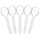 Plasticpro Clear Plastic Soup Spoons Disposable Cutlery Utensils 100 Count