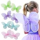 Butterfly Craze Girls' Fairy, Angel, or Butterfly Wings - Costume Accessories & Party Favors or Supplies, Make Your Little One's Birthday Party Special, in Shades of Blue, Green, Pink, and Purple, 8pc