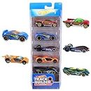 Hot Wheels 5-Car Pack of 1:64 Scale Vehicles, Gift For Collectors & Kids Ages 3 Yrs & Up-Color & Design May Vary, Multi color