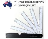 Brand New Foldable Fan Scale Ruler Drawing Measuring Tool