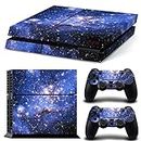 Mcbazel Anti-Scrath Decal Vinyl Sticker Skin Cover full skin sticker faceplates for Original PS4 Console and Controller Only(Not for PS4 Slim/Pro) Galaxy