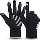 BONFAD Winter Gloves Men Women Touch Screen Running Gloves Cold Weather Warm Gloves for Running Driving Cycling Working Hiking