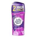 Lady Speed Stick Invisible Solid Antiperspirant, Cool & Fresh, 2 x 70g (Twin Pack)