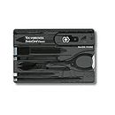 Victorinox SwissCard Classic - 10 Functions, DO-IT-YOURSELF Champion, Functional Companion that fits a wallet, Black - 82 mm.