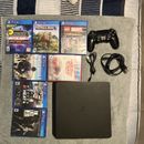 SONY PlayStation 4 Jet Black 500GB Home Console Plus 7 Games
