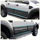 Side Door Body Cladding Black Molding Guard For Ford Ranger PX PX2 PX3 2012-2022