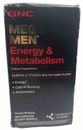 GNC Mega Men Energy and Metabolism Multivitamin for Men 180 Count, Exp 6/25