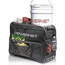 PowerNet Rolling Baseball Coach Bag Caddy | Carry Case for Launch F-lite Machine | Holds Up to Two Ball Buckets | Telescoping Handle Rugged Wheels for Any Surface | Softball Bucket Organizer