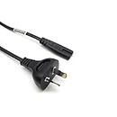 1.5m Power Cord AU Plug 2 Pin Core Figure 8 IEC-C7 AC Cable Lead Notebook, Laptop, Monitor, Camera, Charger, Printer, PS4, PS5 etc (Black)