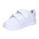 adidas Mixte bébé Advantage Shoes Kids Basket, Cloud White/Cloud White/Clear Pink, 27 EU
