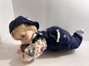Muñeca de porcelana Gustave Wolff - bebé niño arrastrándose Sammy 12"" firmada y numerada certificado de autenticidad