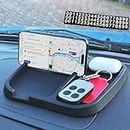 Car Phone Holder Dashboard Mat - Reusable Car Mobile Phone Holder, Non-Slip, Washable, Eco-Friendly, Fits iPhone Plus/Max, Samsung Galaxy, GPS Devices, Multi-Use Car Dashboard Accessory